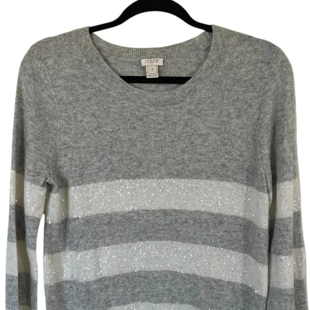 J.Crew Sequin Striped Sweater